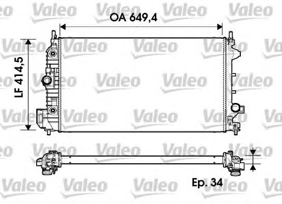 734345 VALEO radiador refrigeración del motor