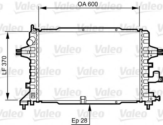 734380 VALEO radiador refrigeración del motor