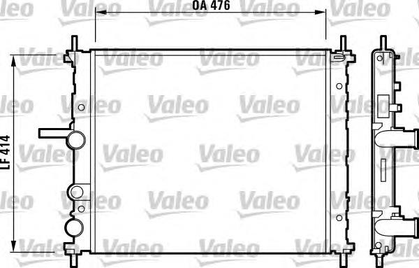 732688 VALEO radiador refrigeración del motor