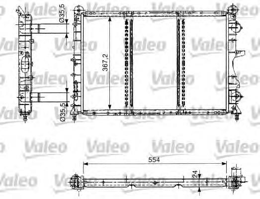 732686 VALEO radiador refrigeración del motor