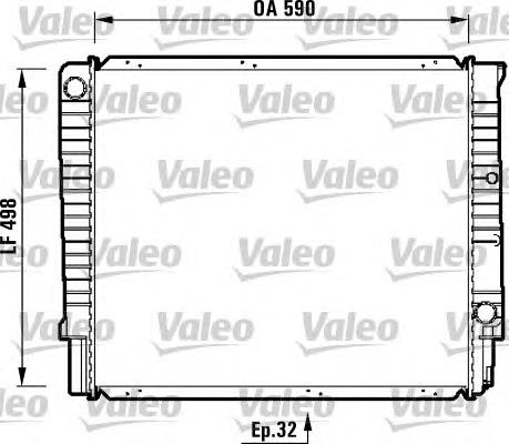 732369 VALEO radiador refrigeración del motor