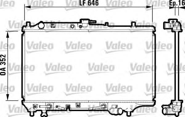 732475 VALEO radiador refrigeración del motor