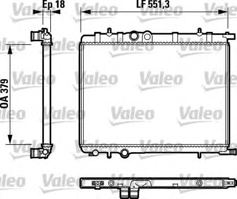 732887 VALEO radiador refrigeración del motor