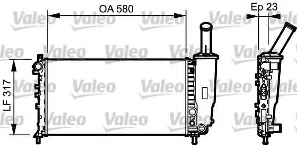 732923 VALEO radiador refrigeración del motor