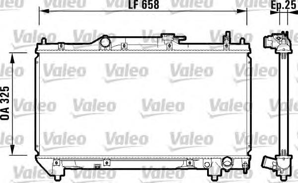 732951 VALEO radiador refrigeración del motor