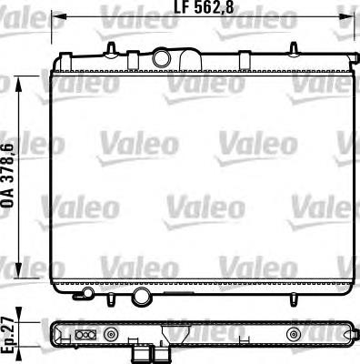 732905 VALEO radiador refrigeración del motor