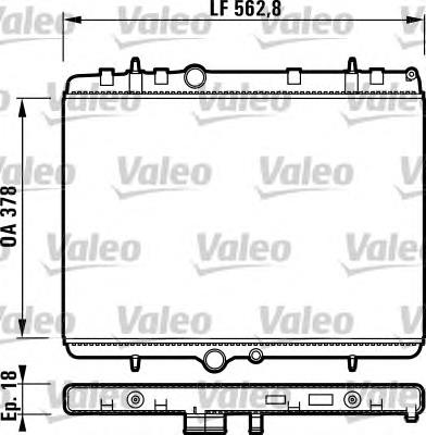 732896 VALEO radiador refrigeración del motor