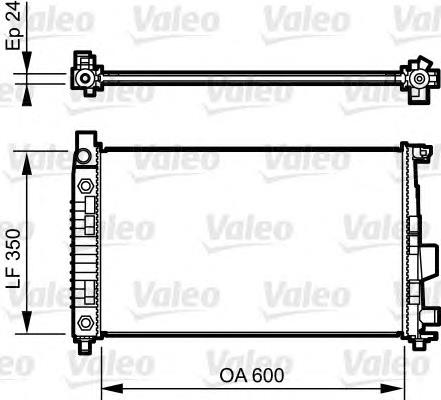 732897 VALEO radiador refrigeración del motor