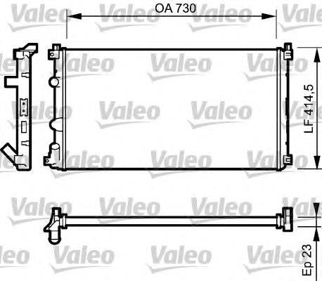 732917 VALEO radiador refrigeración del motor