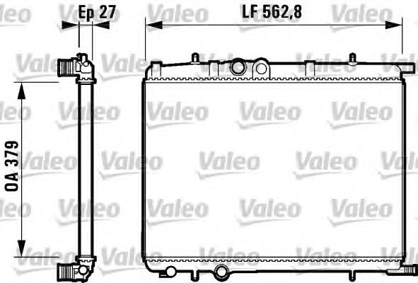 732909 VALEO radiador refrigeración del motor