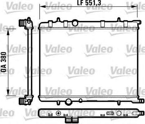 732908 VALEO radiador refrigeración del motor