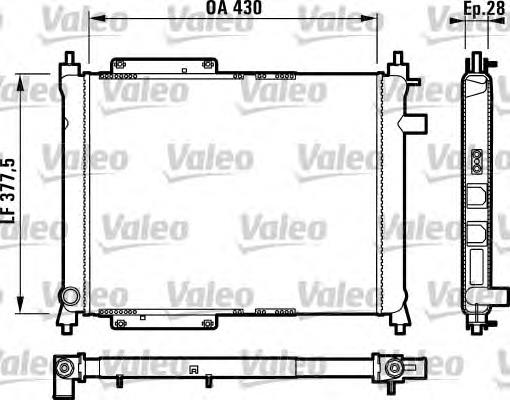 732759 VALEO radiador refrigeración del motor