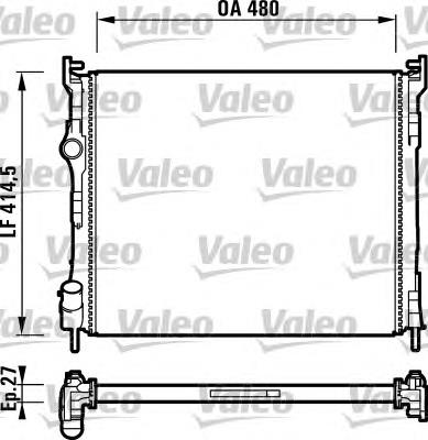 732737 VALEO radiador refrigeración del motor