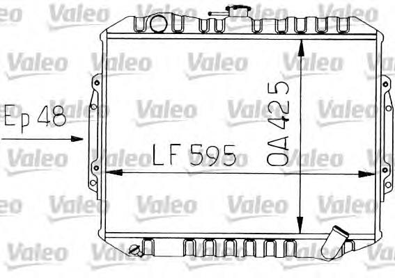 730454 VALEO radiador refrigeración del motor