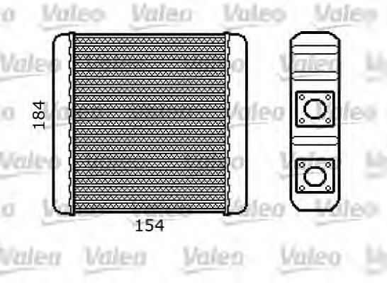 Radiador calefacción 812107 VALEO