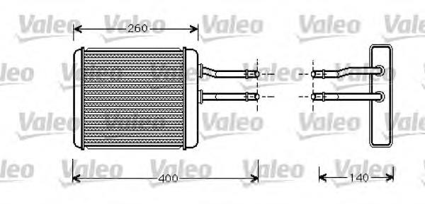 812278 VALEO radiador de calefacción