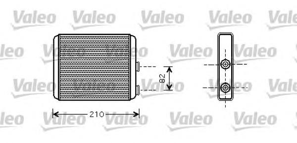 812363 VALEO radiador de calefacción