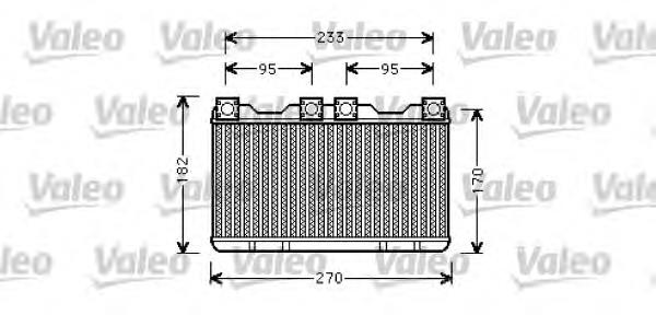 812362 VALEO radiador de calefacción