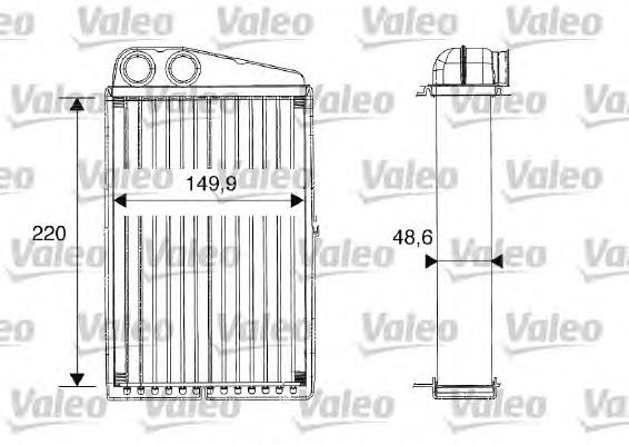 812247 VALEO radiador de calefacción