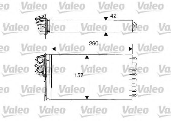 812212 VALEO radiador de calefacción