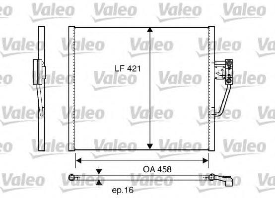 817248 VALEO condensador aire acondicionado