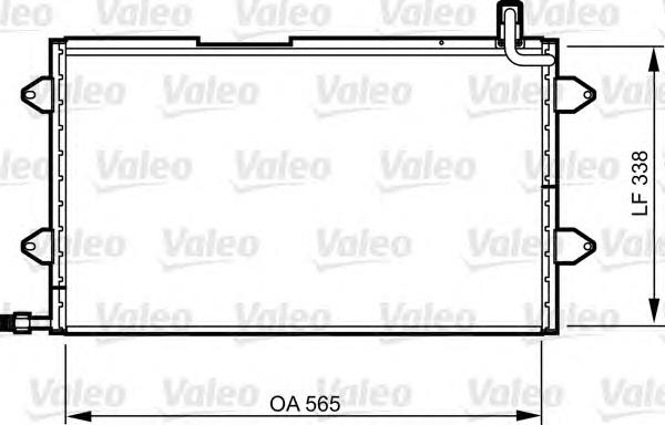 817024 VALEO condensador aire acondicionado