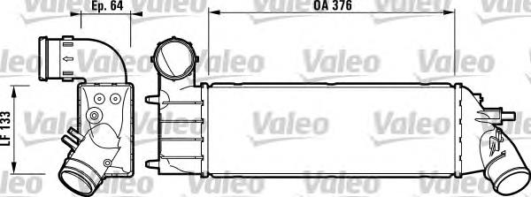 817650 VALEO radiador de aire de admisión