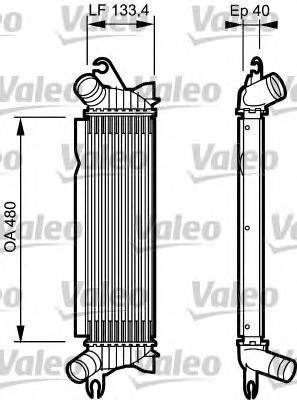 817654 VALEO radiador de aire de admisión