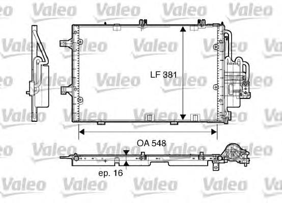 817609 VALEO condensador aire acondicionado