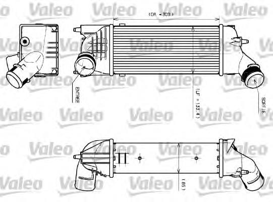 817639 VALEO radiador de aire de admisión