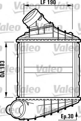 817459 VALEO radiador de aire de admisión