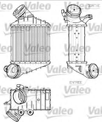 817555 VALEO radiador de aire de admisión