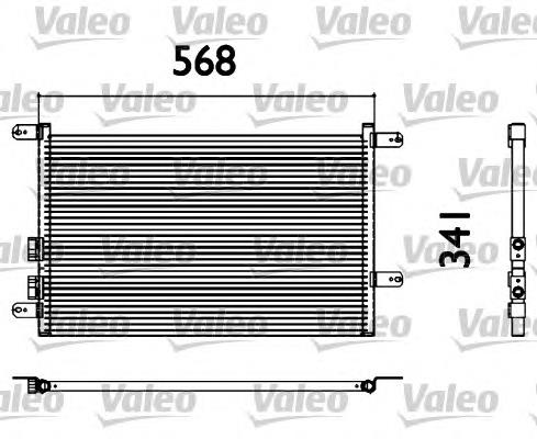 817527 VALEO condensador aire acondicionado