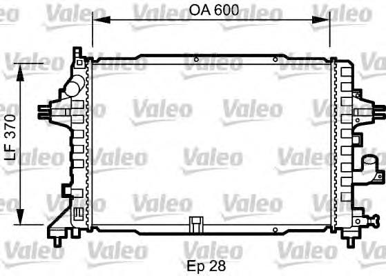 735080 VALEO radiador refrigeración del motor