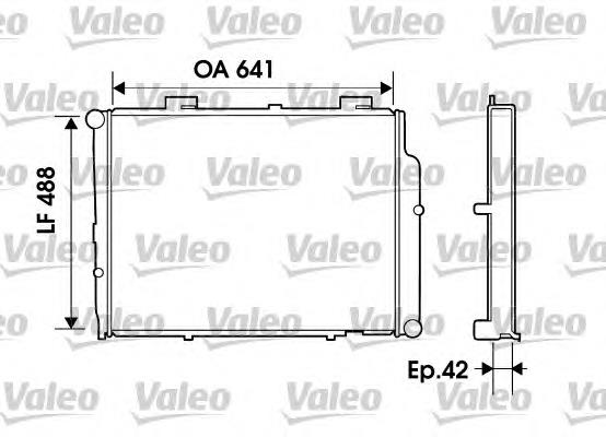 734803 VALEO radiador refrigeración del motor