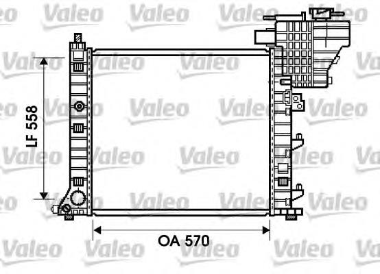 Radiador refrigeración del motor 734807 VALEO