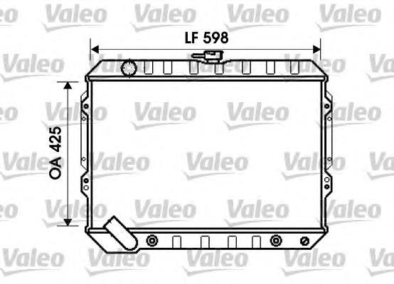 734809 VALEO radiador refrigeración del motor