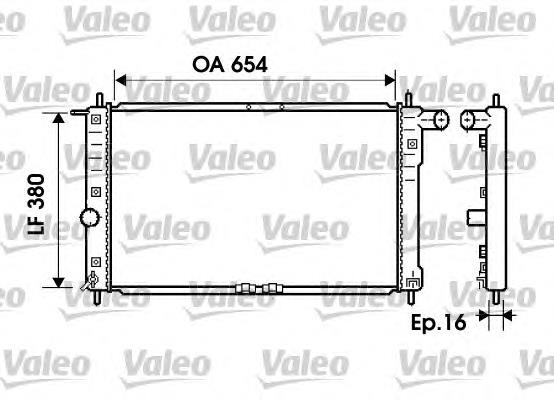 734767 VALEO radiador refrigeración del motor