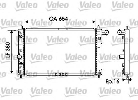 734764 VALEO radiador refrigeración del motor