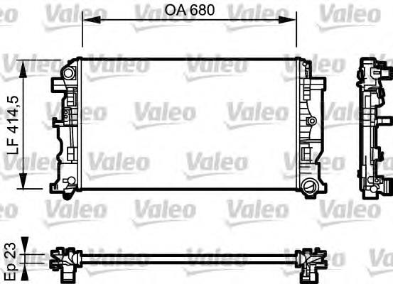 734926 VALEO radiador refrigeración del motor