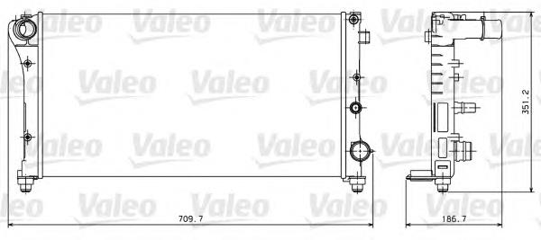 734924 VALEO radiador refrigeración del motor