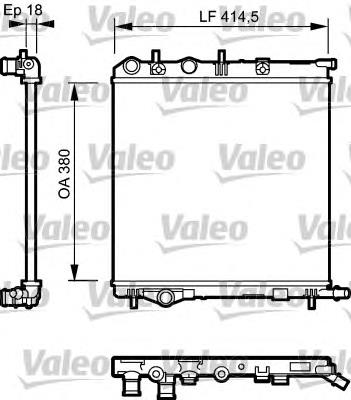 734921 VALEO radiador refrigeración del motor