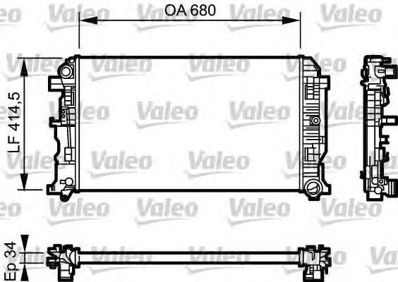 734930 VALEO radiador refrigeración del motor