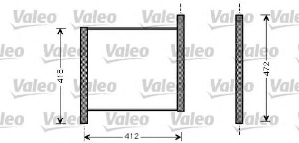 734848 VALEO radiador refrigeración del motor