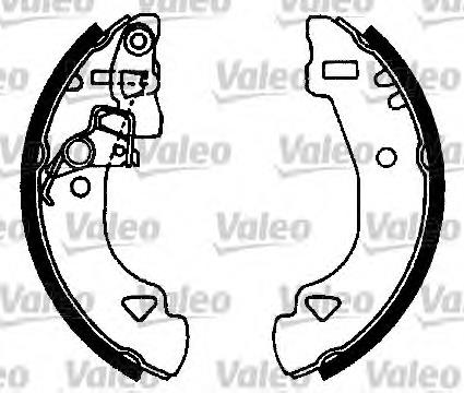 562583 VALEO zapatas de frenos de tambor traseras