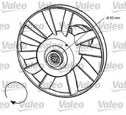 696032 VALEO motor del ventilador de enfriado