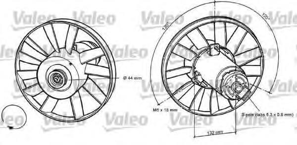 698371 VALEO motor del ventilador de enfriado