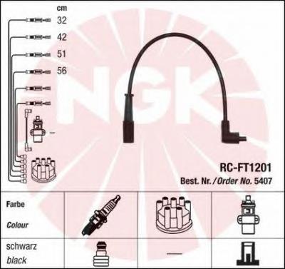 5407 NGK juego de cables de encendido