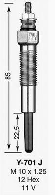 1566 NGK bujía de incandescencia