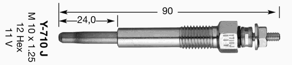 7880 NGK bujía de incandescencia